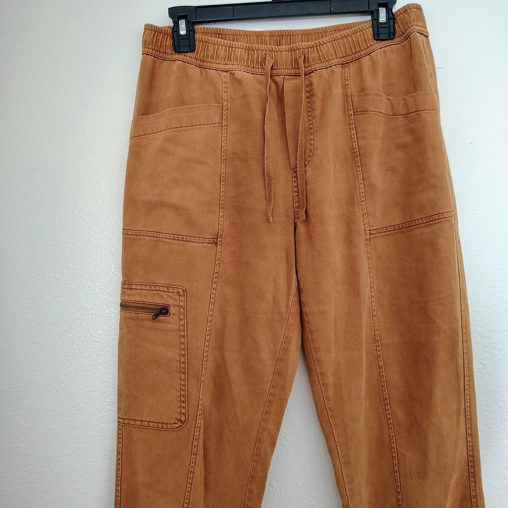 Nicole Miller Women's Ginger Capri Cargo Pants Sz 8 Waistband Lyocell/Cotton - Picture 3 of 14